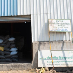 A soybean warehouse in Latur
